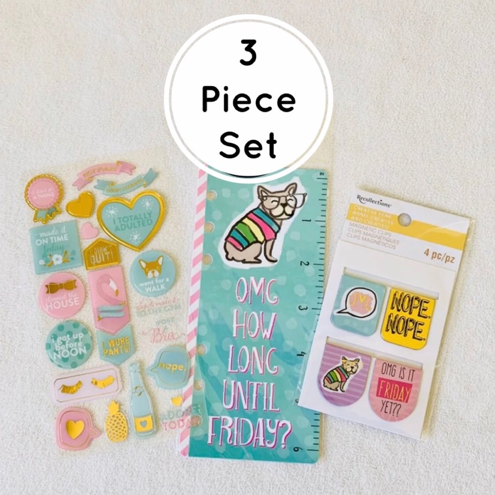French Bulldog Stickers, Magnets, & Planner Ruler